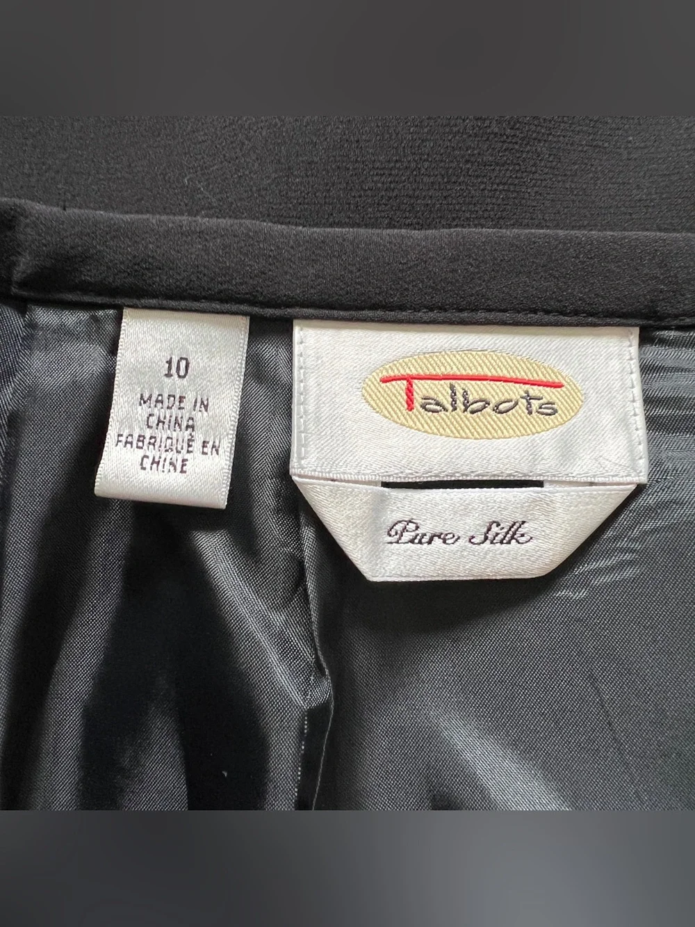 Vtg‎ Talbots Silk Pencil Skirt Old Money Office Preppy Minimalist Luxury Sz 10